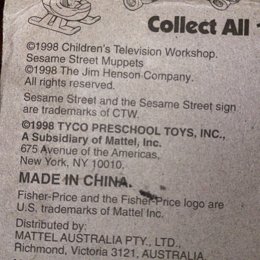 Vintage Sesame Street Vehicle - Picture 3 of 3
